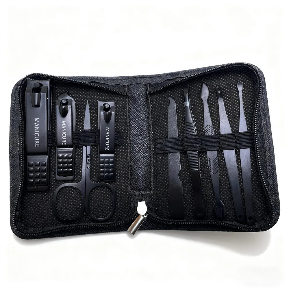 6-9 Pcs Manicure Set With Leather Case