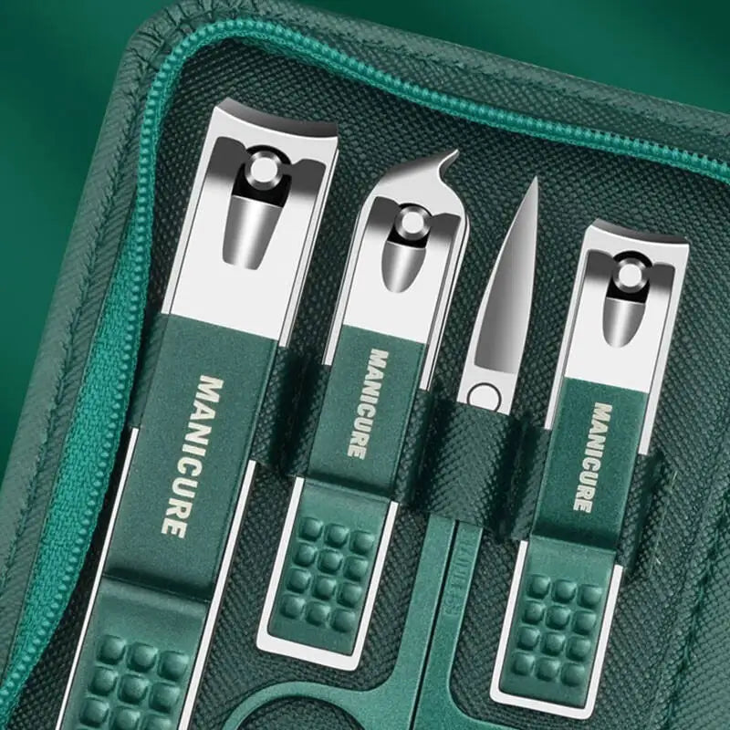 6-9 Pcs Manicure Set With Leather Case