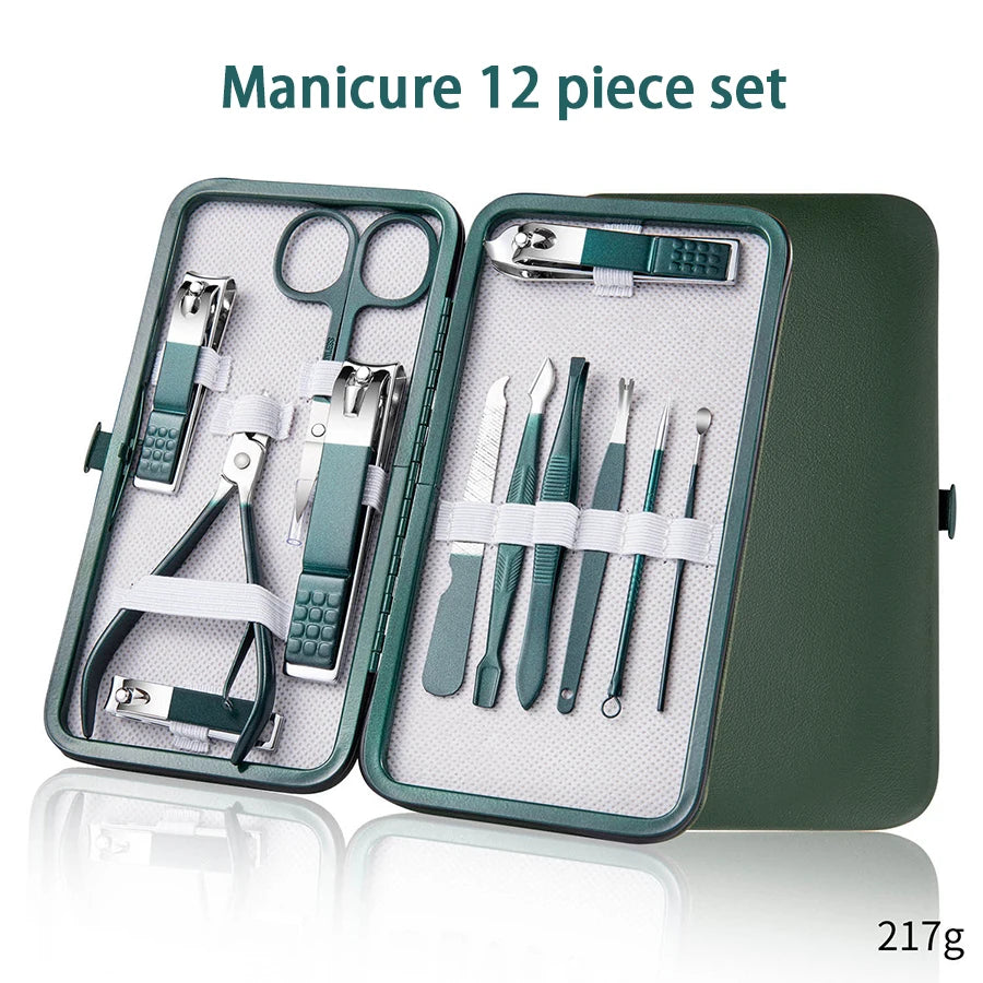 6-9 Pcs Manicure Set With Leather Case